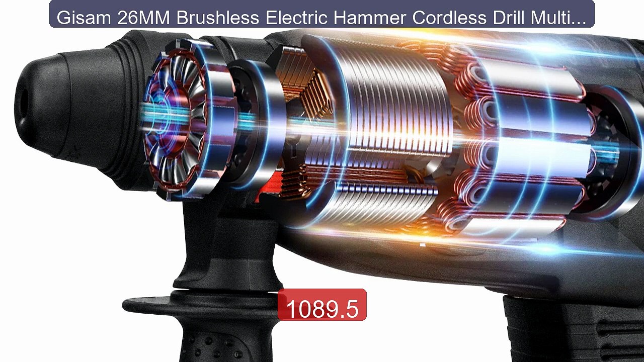 Gisam 26MM Brushless Electric Hammer Cordless Drill Multifu... -- Top Pick 2026 | Unbeatable Price!