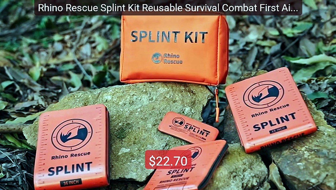 Rhino Rescue Splint Kit Reusable Survival Combat First Aid Med... -- Best Buy 2026 | Great Quality!