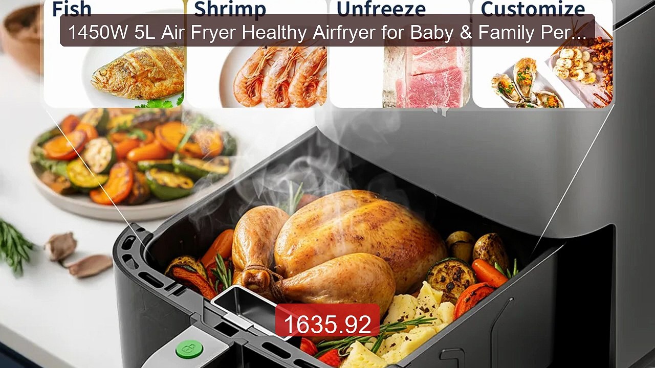 1450W 5L Air Fryer Healthy Airfryer for Baby & Family Perfect for ... -- Best Deal 2026 | Shop Now!