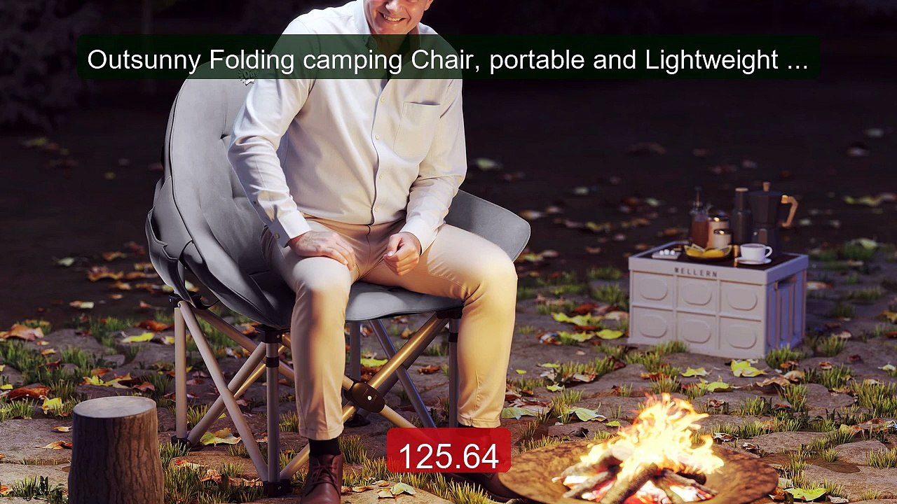 Outsunny Folding camping Chair, portable and Lightweight Fish... -- Amazing Value 2026 | Must Have!