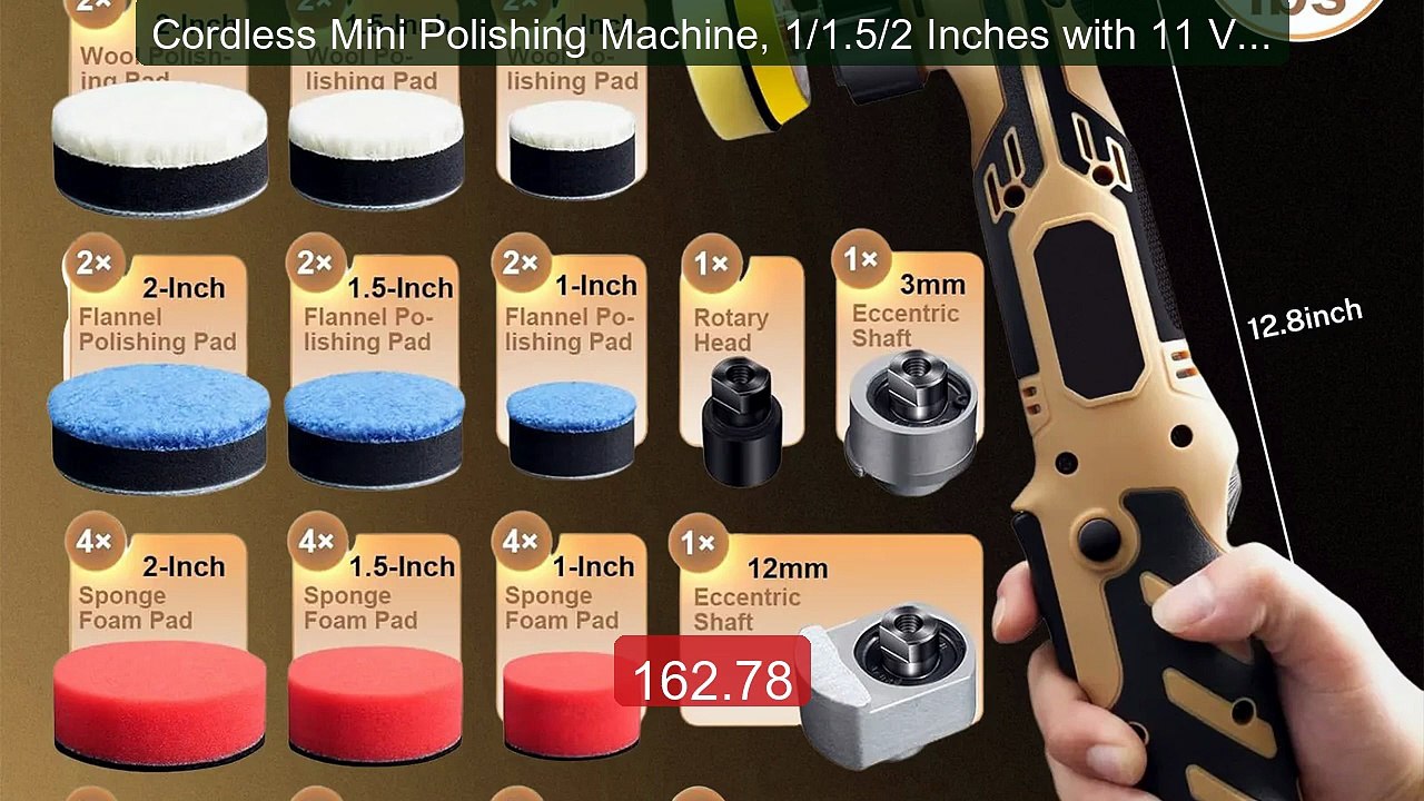 Cordless Mini Polishing Machine, 1/1.5/2 Inches with 11 Variab... -- Hot Deal 2026 | Limited Offer!