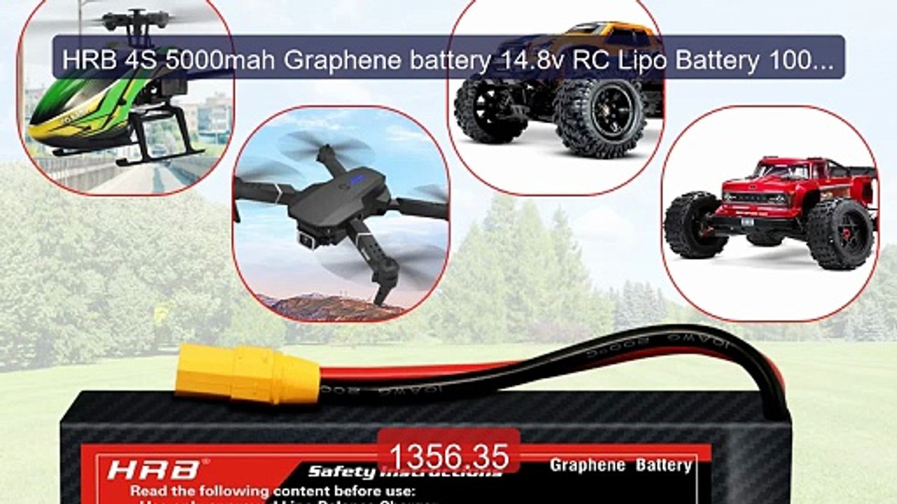 HRB 4S 5000mah Graphene battery 14.8v RC Lipo Battery 100C Wit... -- Hot Deal 2026 | Limited Offer!