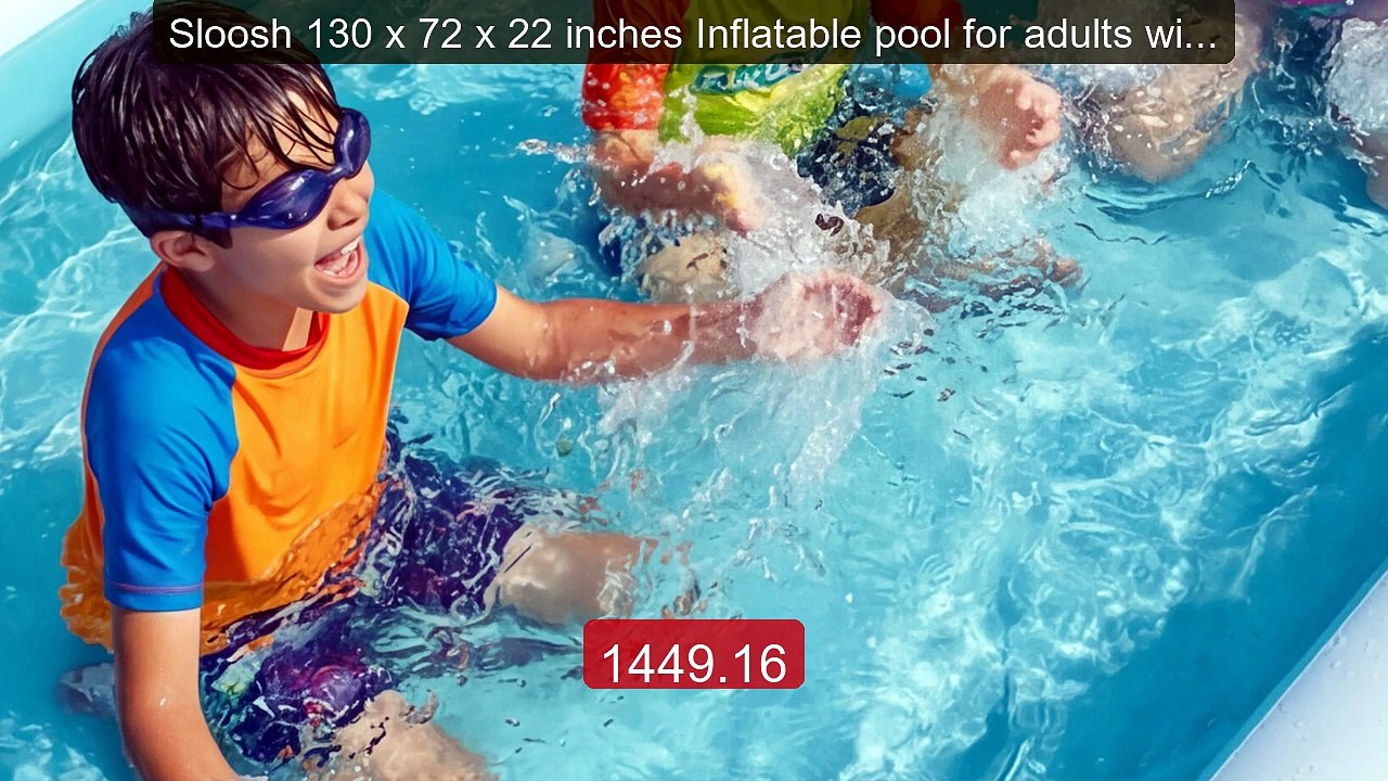 Sloosh 130 x 72 x 22 inches Inflatable pool for adults with... -- Top Pick 2026 | Unbeatable Price!