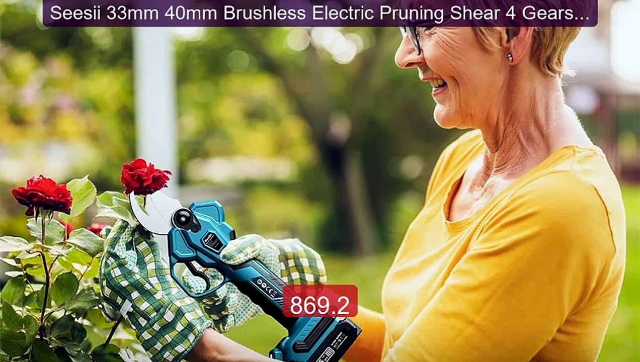 Seesii 33mm 40mm Brushless Electric Pruning Shear 4 Gears C... -- Top Pick 2026 | Unbeatable Price!