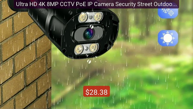 Ultra HD 4K 8MP CCTV PoE IP Camera Security Street Outdoor ... Top Pick 2026 | Unbeatable Price!