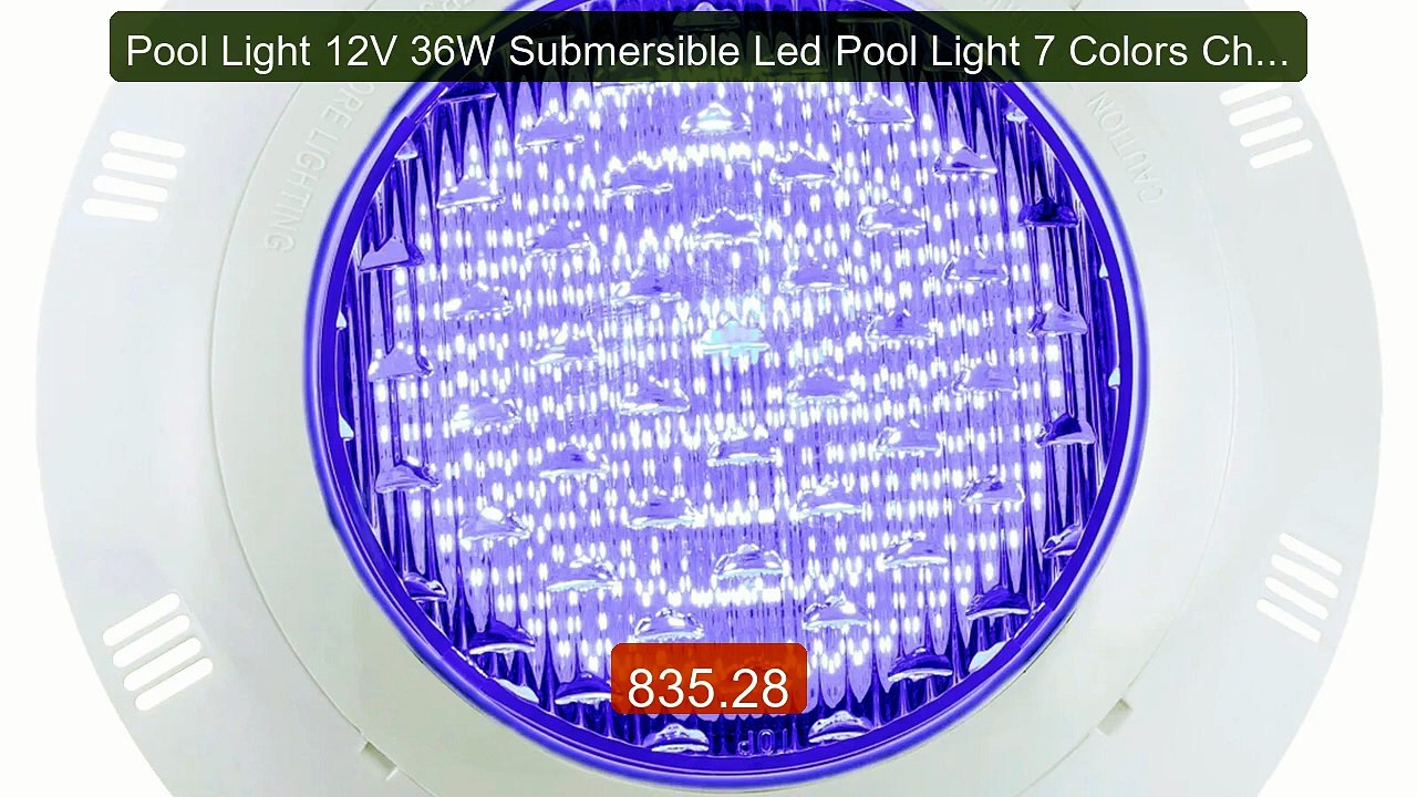 Pool Light 12V 36W Submersible Led Pool Light 7 Colors Changin... -- Best Buy 2026 | Great Quality!