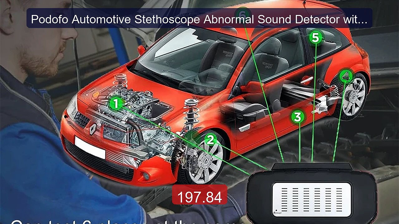 Podofo Automotive Stethoscope Abnormal Sound Detector with 6 C... -- Hot Deal 2026 | Limited Offer!