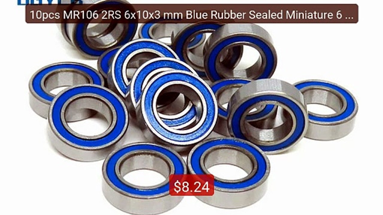 10pcs MR106 2RS 6x10x3 mm Blue Rubber Sealed Miniature 6 10 3 Deep ... -- Top Rated 2026 | Buy Now!