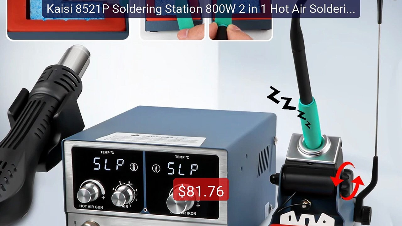 Kaisi 8521P Soldering Station 800W 2 in 1 Hot Air Soldering... -- Top Pick 2026 | Unbeatable Price!