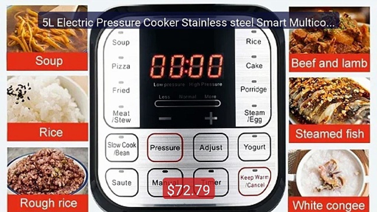 5L Electric Pressure Cooker Stainless steel Smart Multicooker... -- Amazing Value 2026 | Must Have!