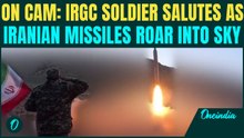 U.S Bases OBLITERATED? 5 Iranian Missiles BLAST-OFF Back-to-Back as IRGC Soldier Salutes Flag