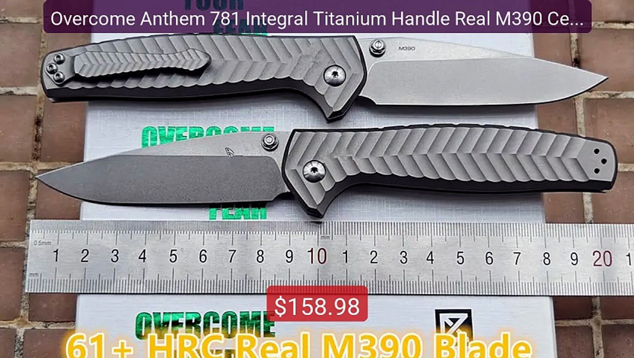 Overcome Anthem 781 Integral Titanium Handle Real M390 Cerami... -- Amazing Value 2026 | Must Have!