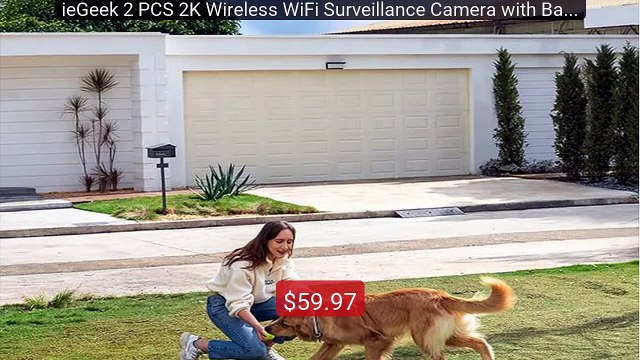 ieGeek 2 PCS 2K Wireless WiFi Surveillance Camera with Battery, Nig... Top Rated 2026 | Buy Now!