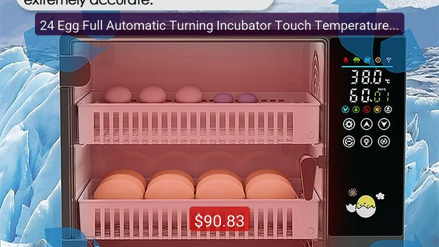 24 Egg Full Automatic Turning Incubator Touch Temperature Control H... Top Rated 2026 | Buy Now!