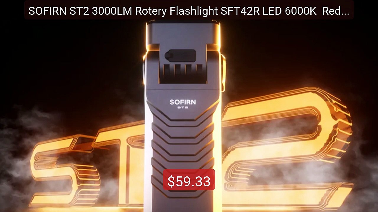 SOFIRN ST2 3000LM Rotery Flashlight SFT42R LED 6000K  Red Lig... -- Amazing Value 2026 | Must Have!