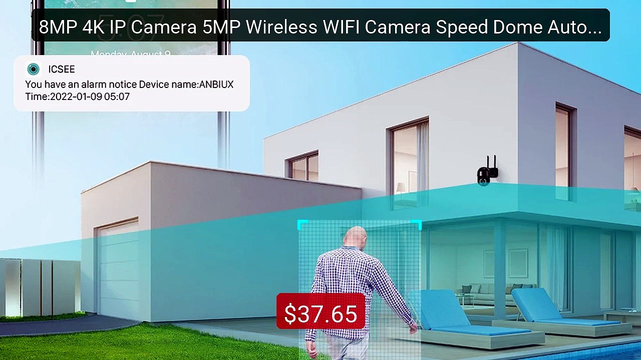 8MP 4K IP Camera 5MP Wireless WIFI Camera Speed Dome Auto Tra... -- Amazing Value 2026 | Must Have!