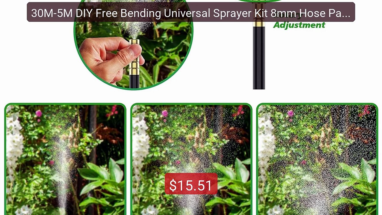 30M-5M DIY Free Bending Universal Sprayer Kit 8mm Hose Patio Misti... -- Best Deal 2026 | Shop Now!