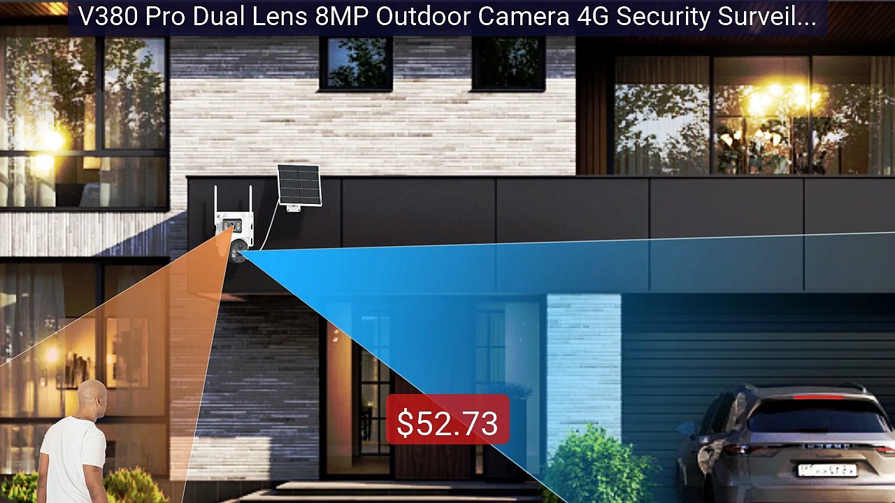 V380 Pro Dual Lens 8MP Outdoor Camera 4G Security Surveilla... -- Top Pick 2026 | Unbeatable Price!