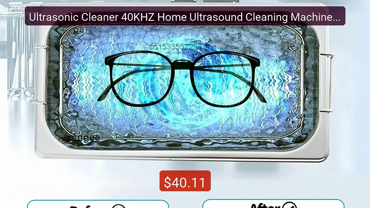 Ultrasonic Cleaner 40KHZ Home Ultrasound Cleani...