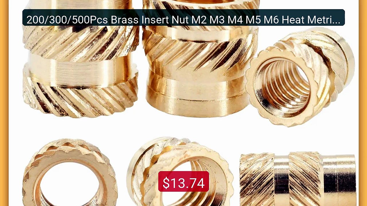 200/300/500Pcs Brass Insert Nut M2 M3 M4 M5 M6 Heat Metric Thr... -- Best Buy 2026 | Great Quality!