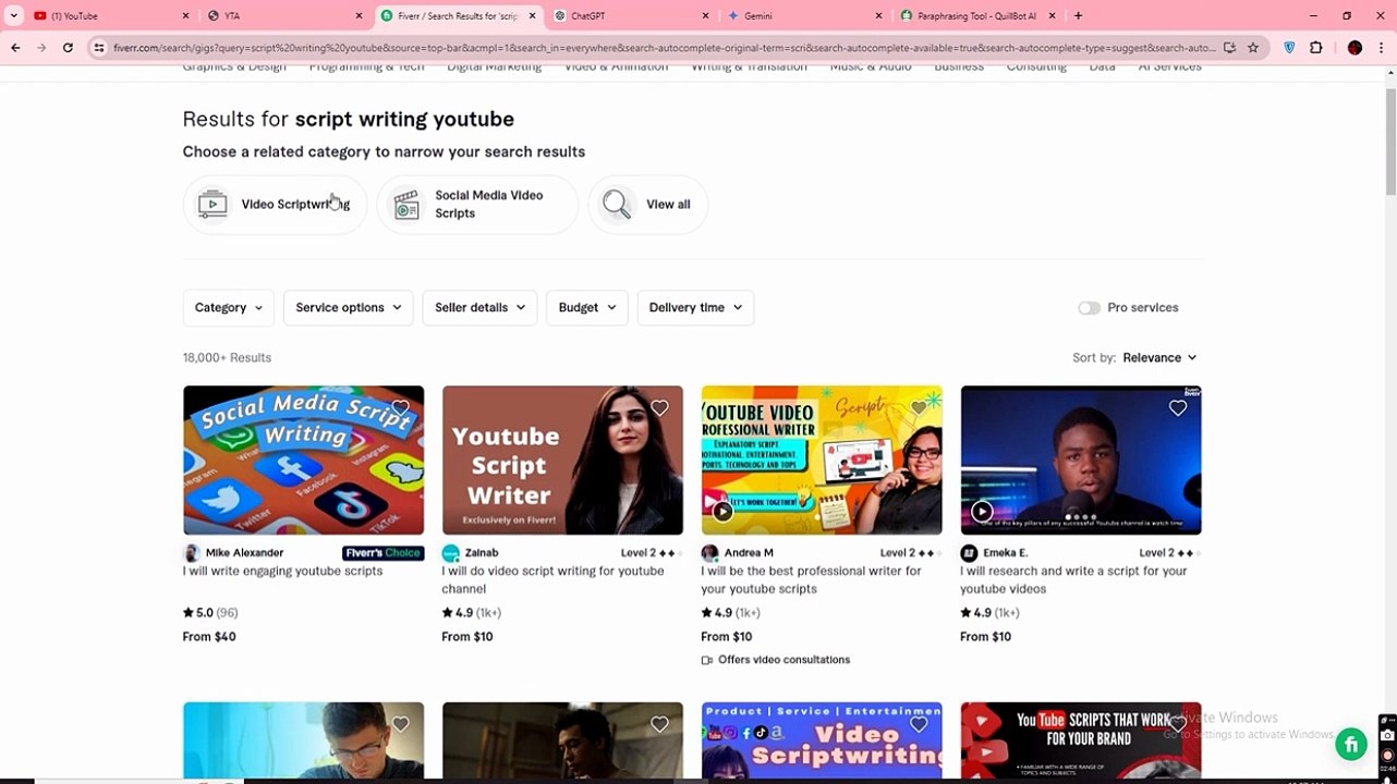 Video #9 Title selection