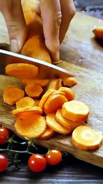 ASMR Carrot & Strawberry Cutting Sounds 🍓🥕 | #Satisfying #asmr Knife Cutting Compilation