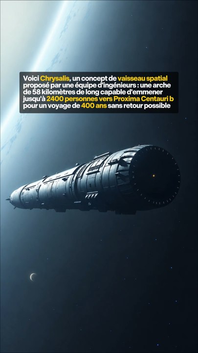 Un véritable concept de vaisseau spatial pour un voyage de 400 ans 😳