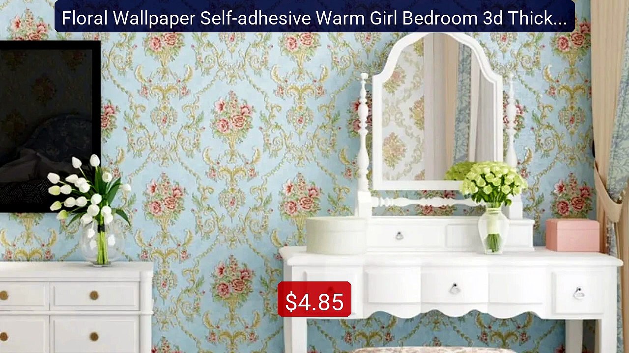 Floral Wallpaper Self-adhesive Warm Girl Bedroom 3d Thicken... -- Top Pick 2026 | Unbeatable Price!
