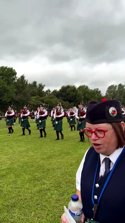 St. Laurence O'Toole Pipe Band march up to the Line (All Ireland Championships 2026) #pipebands