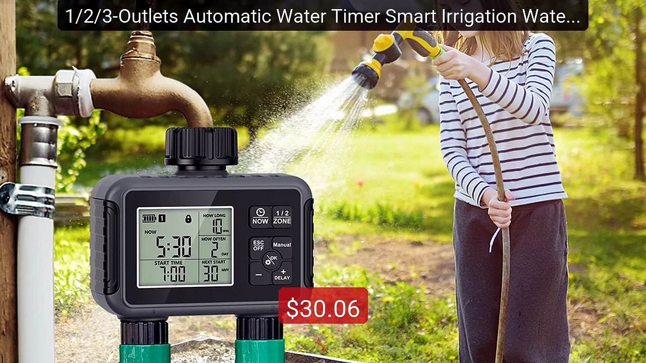 1/2/3-Outlets Automatic Water Timer Smart Irrigation Watering ... -- Hot Deal 2026 | Limited Offer!