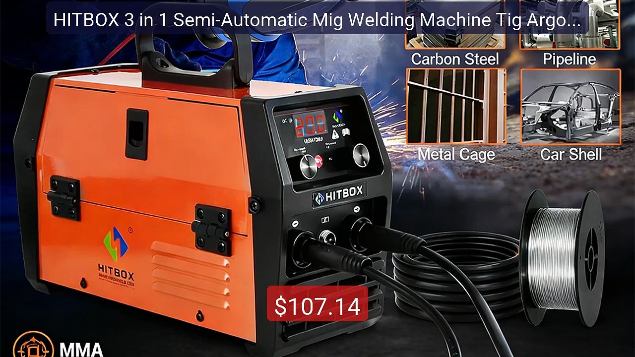 HITBOX 3 in 1 Semi-Automatic Mig Welding Machine Tig Argon Arc MIG ... -- Top Rated 2026 | Buy Now!