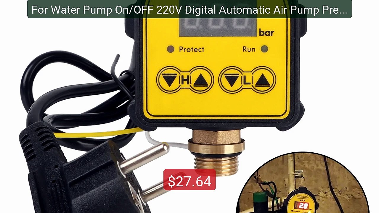 For Water Pump On/OFF 220V Digital Automatic Air Pump Pressure... -- Best Buy 2026 | Great Quality!