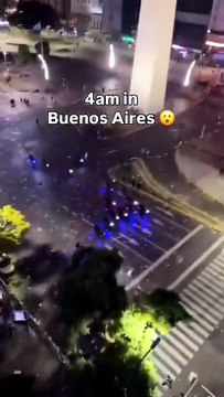 Represión policial tras la clasificación de Argentina a semifinales