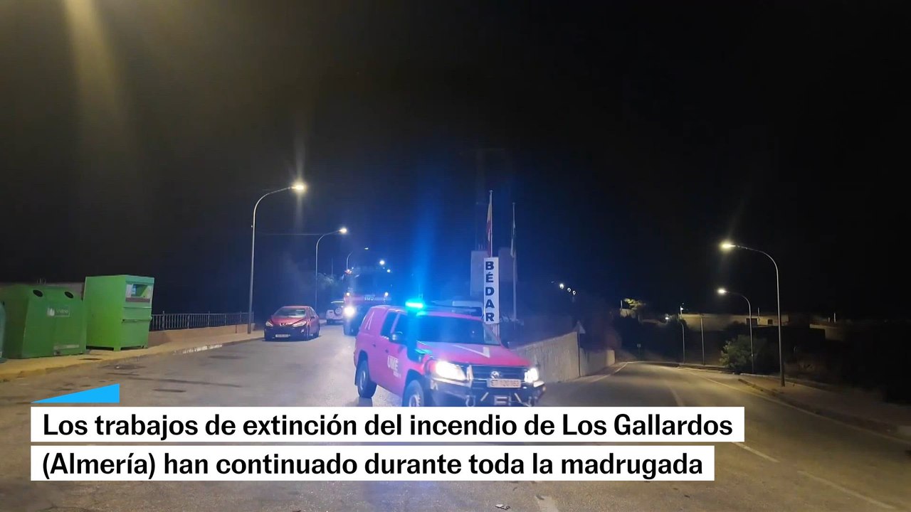 Cronología del incendio de Los Gallardos durante el domingo 12 de julio