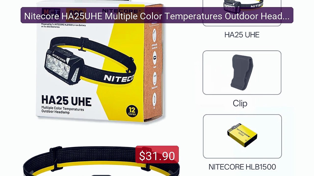 Nitecore HA25UHE Multiple Color Temperatures Outdoor Headlamp + HL... -- Best Deal 2026 | Shop Now!