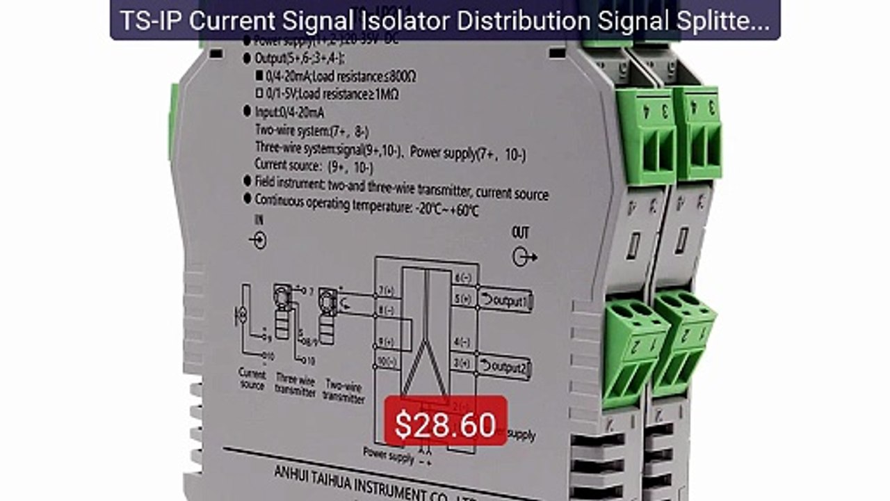 TS-IP Current Signal Isolator Distribution Signal Splitter 4-20ma A... -- Top Rated 2026 | Buy Now!