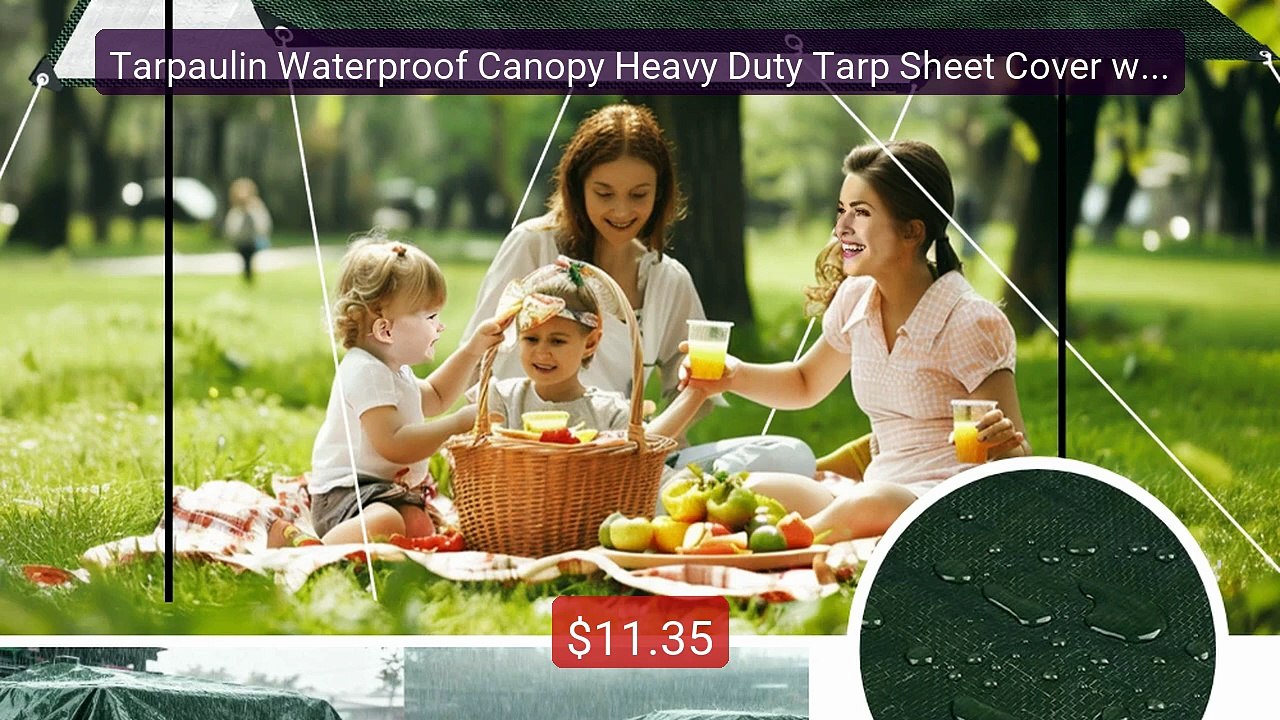 Tarpaulin Waterproof Canopy Heavy Duty Tarp Sheet Cover with Gromme... -- Top Rated 2026 | Buy Now!