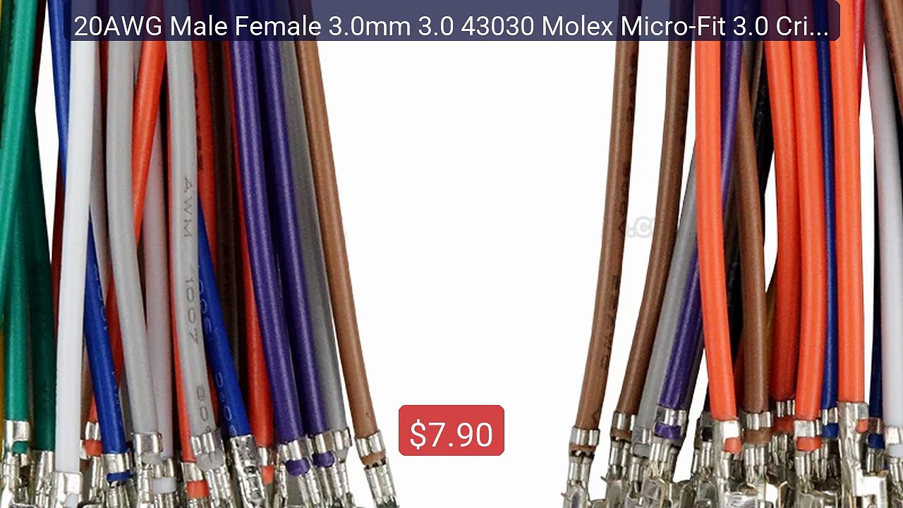 20AWG Male Female 3.0mm 3.0 43030 Molex Micro-Fit 3.0 Crimp... -- Top Pick 2026 | Unbeatable Price!