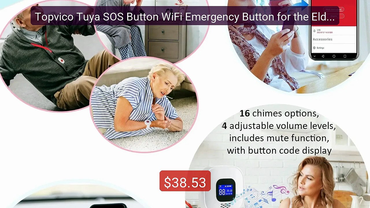 Topvico Tuya SOS Button WiFi Emergency Button for the Eldel... -- Top Pick 2026 | Unbeatable Price!