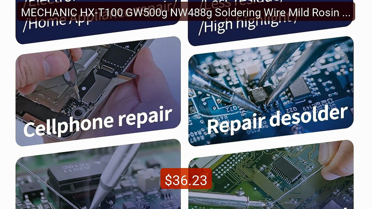 MECHANIC HX-T100 GW500g NW488g Soldering Wire Mild Rosin Core  0.5m... -- Top Rated 2026 | Buy Now!