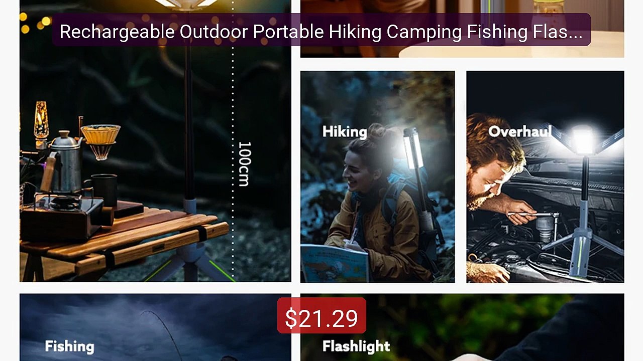 Rechargeable Outdoor Portable Hiking Camping Fishing Flashlight Te... -- Best Deal 2026 | Shop Now!