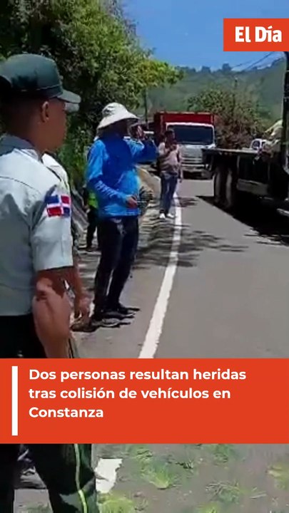 Dos personas resultan heridas tras colisión de vehículos en Constanza