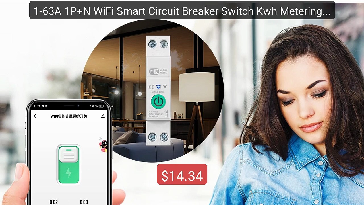 1-63A 1P+N WiFi Smart Circuit Breaker Switch Kwh Metering Time... -- Best Buy 2026 | Great Quality!