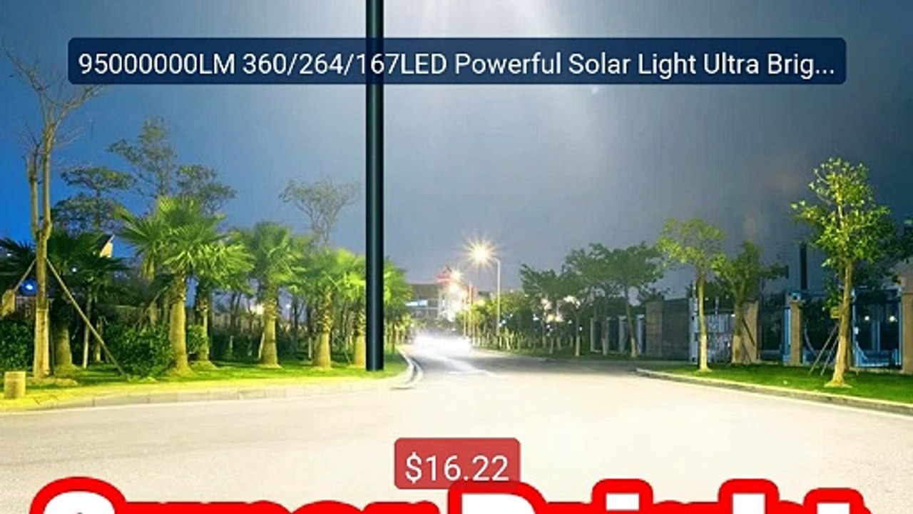 95000000LM 360/264/167LED Powerful Solar Light Ultra Bright O... -- Amazing Value 2026 | Must Have!