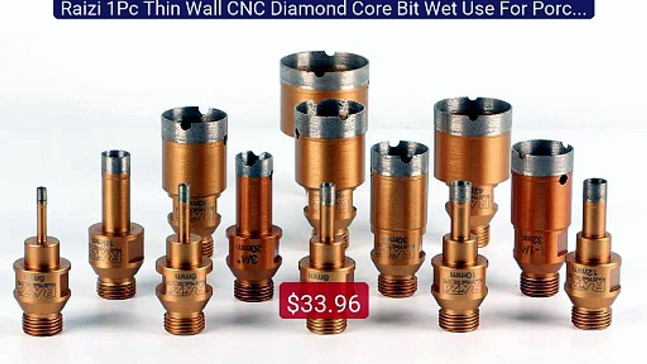 Raizi 1Pc Thin Wall CNC Diamond Core Bit Wet Use For Porcelain Til... -- Best Deal 2026 | Shop Now!