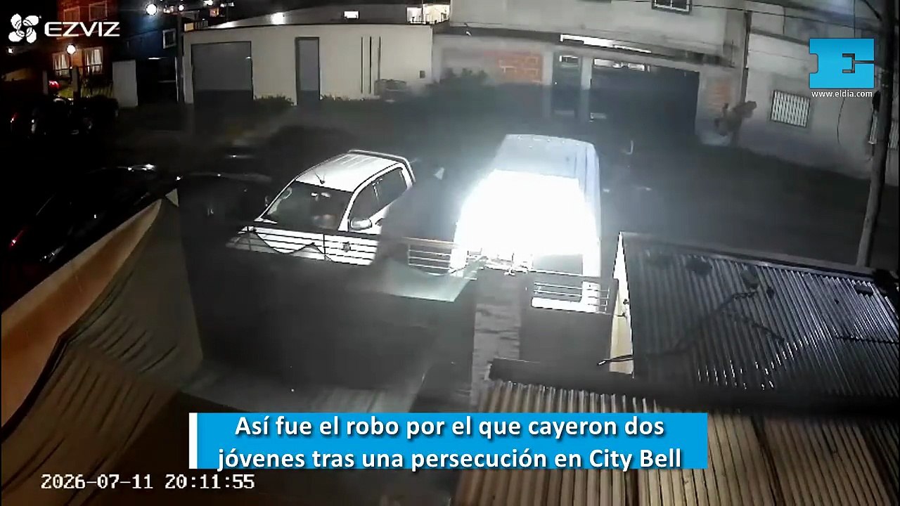 Dos ladrones cayeron tras una persecución por las calles de City Bell
