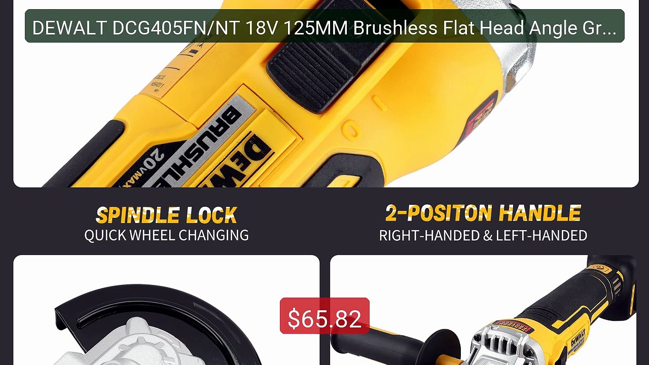 DEWALT DCG405FN/NT 18V 125MM Brushless Flat Head Angle Grinder... -- Hot Deal 2026 | Limited Offer!