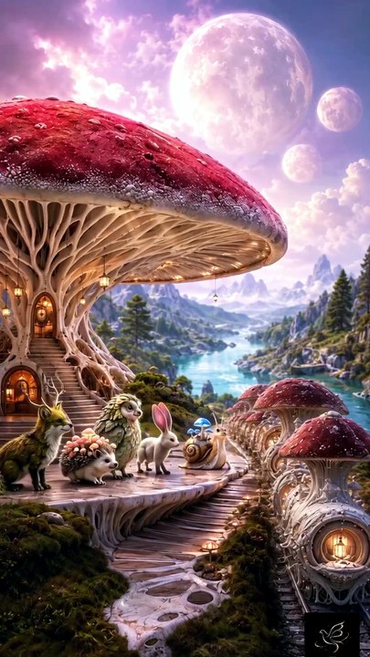 The Mooncap Express 🍄✨ | A Cinematic Journey Through a Living Mushroom Kingdom
