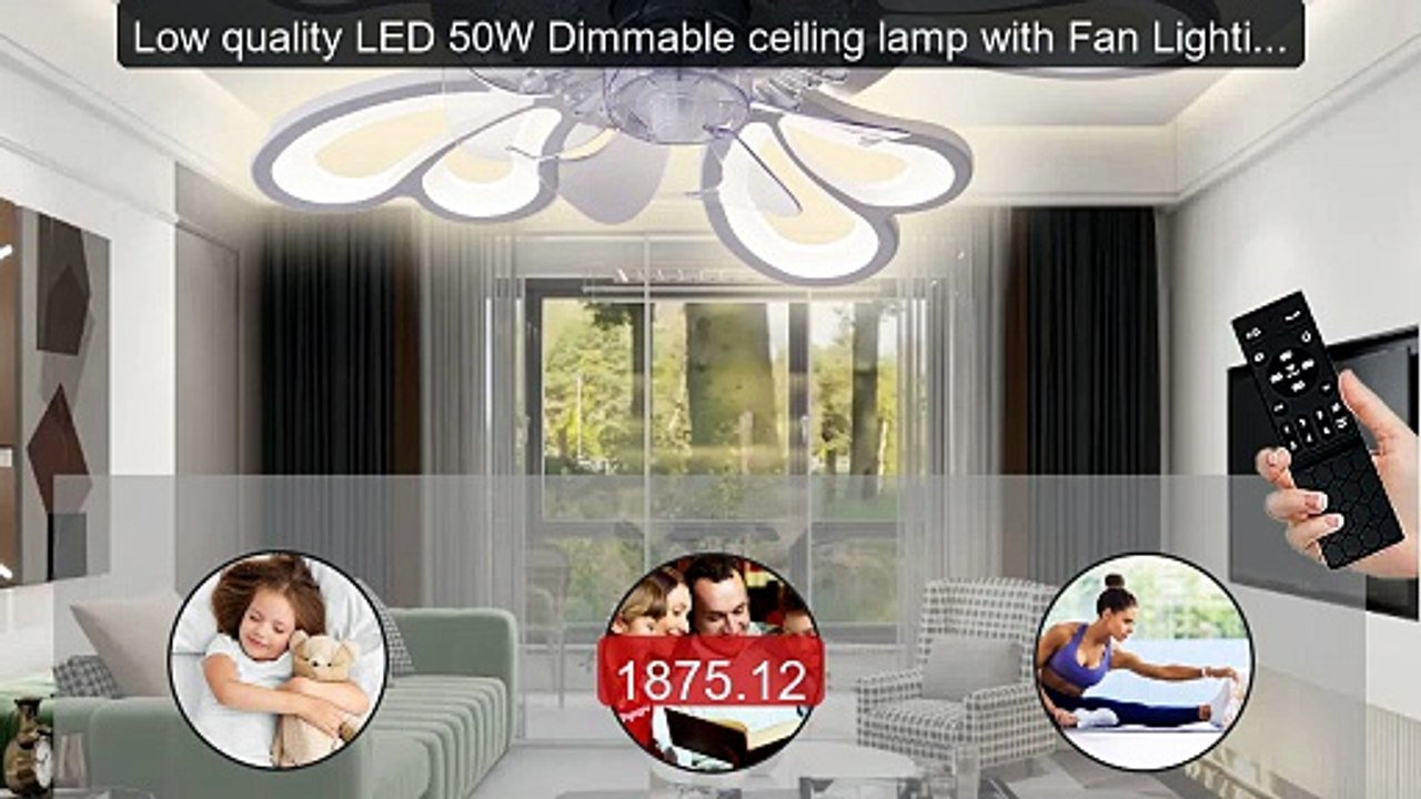 Low quality LED 50W Dimmable ceiling lamp with Fan Lighting Ce... -- Hot Deal 2026 | Limited Offer!
