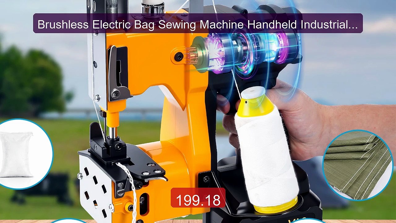 Brushless Electric Bag Sewing Machine Handheld Industrial P... -- Top Pick 2026 | Unbeatable Price!